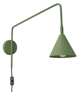 Lampa Ścienna SOLLUX LIGHTING, LYS, zielony, salon, metal, skandynawski