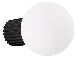 Lampa Ścienna SOLLUX LIGHTING, ORBI, ściemnialny, czarny, łazienka, aluminium
