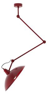 Lampa Wisząca ALDEX, Melos, ściemnialny, czerwony, salon, metal, skandynawski