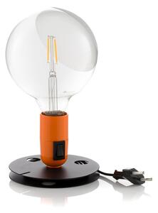 Lampa Stołowa FLOS, Lampadina, pomarańczowy, salon, metal, design