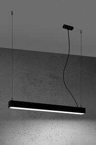 Czarna lampa wisząca do biura 3000 K - EX617-Pini