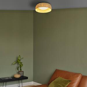 OSRAM Lampa sufitowa LED Decor Bamboo Paper, brązowy / rdzawy, salon / jadalnia, bambus, dworkowy / rustykalny