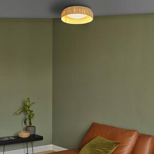 OSRAM Lampa sufitowa LED Decor Bamboo Paper, brązowy / rdzawy, salon / jadalnia, bambus, dworkowy / rustykalny