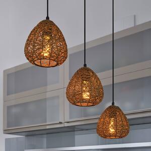 OSRAM Lampa wisząca Decor Paper Drop, możliwość ściemniania, brązowy / rdzawy, salon / jadalnia, papier / lunolit / lunopal, dworkowy / rustykalny