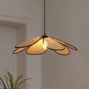 OSRAM Lampa wisząca Decor Rattan Daisy, możliwość ściemniania, kremowy / amber, salon / jadalnia, drewno, śródziemnomorski