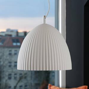 OSRAM Lampa wisząca Decor Plaster Routes Bell, możliwość ściemniania, biały / opal, salon / jadalnia, gips / glina