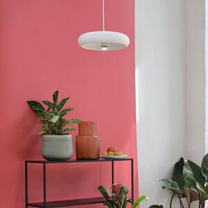 OSRAM Lampa wisząca Decor Plaster Pure, możliwość ściemniania, biały / opal, salon / jadalnia, gips / glina