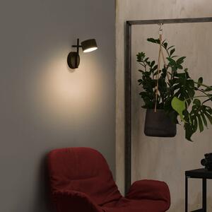 OSRAM Kinkiet LED Decor Kyoto, możliwość ściemniania, czarny, salon / jadalnia, aluminium, nowoczesny