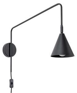 Lampa Ścienna SOLLUX LIGHTING, LYS, czarny, salon, metal, skandynawski