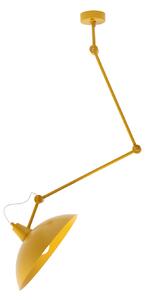 Lampa Wisząca ALDEX, Melos, ściemnialny, żółty, salon, metal, skandynawski