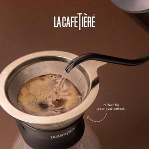 Szary dzbanek do kawy ze stali nierdzewnej 0,6 l La Cafetiere – Kitchen Craft