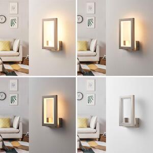 Lampa Ścienna Lucande, Heriba, ściemnialny, szary, salon, metal, nowoczesny