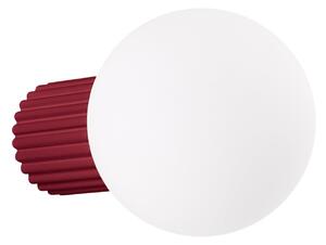 Lampa Ścienna SOLLUX LIGHTING, ORBI, ściemnialny, czerwony, łazienka, aluminium
