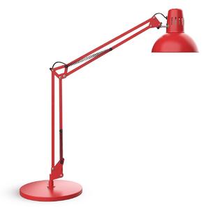 Lampa biurkowa MAULstudy, czerwona, stal, wysokość 49 cm