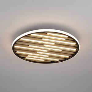 Searchlight Lampa sufitowa LED Equalise, możliwość ściemniania, czarny, salon / jadalnia, metal