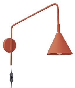 Lampa Ścienna SOLLUX LIGHTING, LYS, brąz rdzawy, salon, metal, skandynawski