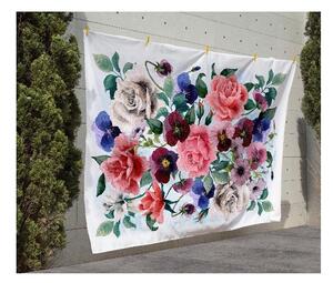 Koc piknikowy Surdic Manta Picnic Flowers z motywem kwiatów, 140 x 170 cm