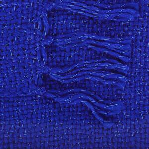 Koc narzuta prostokątny akrylowy dekoracja 140 x 164 cm niebieski Arinik Beliani