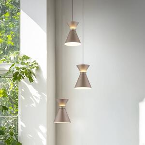 Helestra Lampa wisząca LUK, możliwość ściemniania, brązowy / rdzawy, kuchnia, aluminium