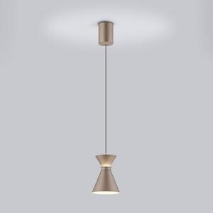 Helestra Lampa wisząca LUK, możliwość ściemniania, brązowy / rdzawy, kuchnia, aluminium