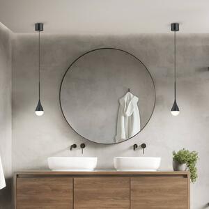 Helestra Lampa wisząca DUC, możliwość ściemniania, czarny, łazienka, aluminium, nowoczesny
