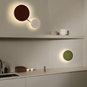 MARSET Kinkiet designerski Caramel, możliwość ściemniania, zielony, salon / jadalnia, szkło, design