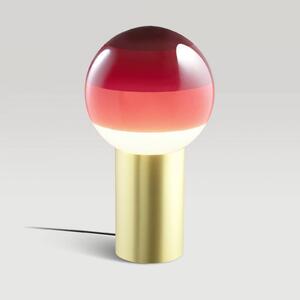 MARSET Lampa stołowa design Dipping Light, czerwony, salon / jadalnia, szkło, design