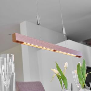 Lampa Wisząca Quitani, Nora, ściemnialny, drewniany, salon, drewno, nowoczesny