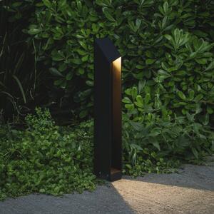 MARSET Lampa ogrodowa stojąca Domus, możliwość ściemniania, czarny, aluminium, design
