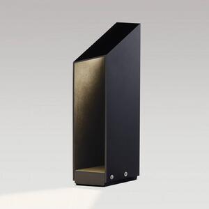 MARSET Lampa ogrodowa stojąca Domus, możliwość ściemniania, czarny, aluminium, design