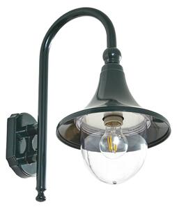 Zewnętrzna Lampa Lindby, Daphne, ściemnialny, zielony, balkon, aluminium, antyczny