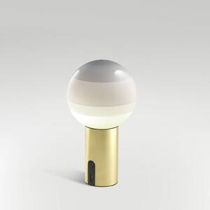 MARSET Lampa stołowa design Dipping Light, możliwość ściemniania, biały / opal, salon / jadalnia, szkło, design