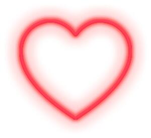 Czerwony neon w kształcie serca Candy Shock Heart, 40x36 cm