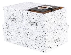 Zestaw 3 czarno-białych pudełek Bigso Box of Sweden Inge
