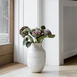 Biały kamionkowy wazon Kähler Design Omaggio, wys. 30,5 cm