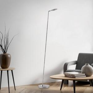 Paul Neuhaus Lampa stojąca LED Akku-Bente, możliwość ściemniania, aluminiowy / szary / cynkowy, biuro, metal, nowoczesny