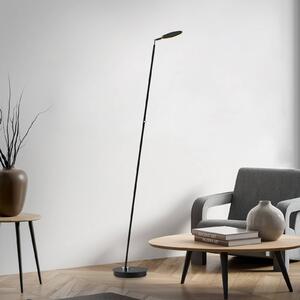 Paul Neuhaus Lampa stojąca LED Akku-Bente, możliwość ściemniania, czarny, biuro, metal, nowoczesny