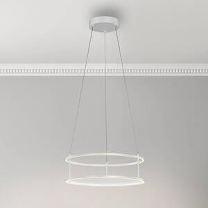 Paul Neuhaus Lampa wisząca Conni, możliwość ściemniania, biały / opal, salon / jadalnia, metal, nowoczesny