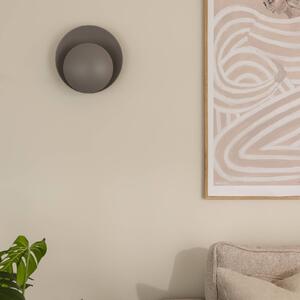 Globen Lighting Kinkiet ORBIT, aluminiowy / szary / cynkowy, salon / jadalnia, metal, nowoczesny