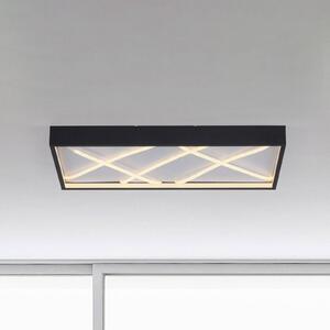 JUST LIGHT. GmbH Lampa sufitowa LED Mikado, możliwość ściemniania, czarny, salon / jadalnia, metal, nowoczesny