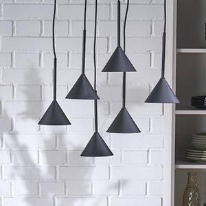 Lampa wisząca Cono TK Lighting, możliwość ściemniania, czarny, salon / jadalnia, metal, nowoczesny