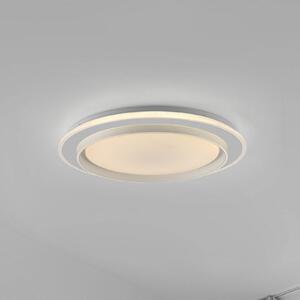 JUST LIGHT. GmbH Lampa sufitowa LED Lago, możliwość ściemniania, biały / opal, salon / jadalnia, metal, nowoczesny