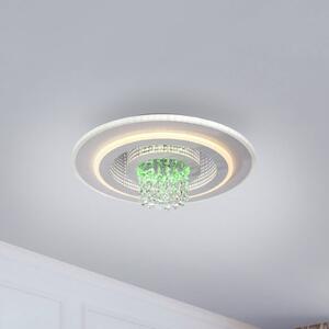 JUST LIGHT. GmbH Lampa sufitowa LED Tolago, możliwość ściemniania, biały / opal, salon / jadalnia, metal, nowoczesny