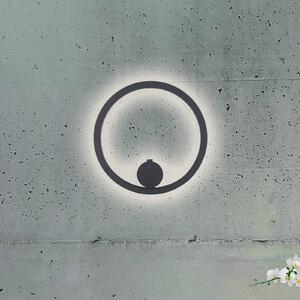 JUST LIGHT. GmbH Kinkiet LED Archie, możliwość ściemniania, czarny, salon / jadalnia, metal, nowoczesny