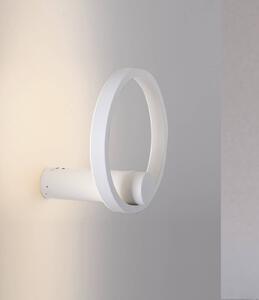 JUST LIGHT. GmbH Kinkiet LED Archie, możliwość ściemniania, biały / opal, salon / jadalnia, metal, nowoczesny