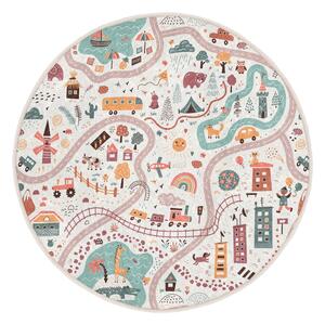 Dziecięcy dywan do zabawy odpowiedni do prania ø120 cm Furry World – Mila Home
