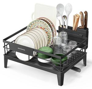 Suszarka do naczyń RACK, 31x42x18,5 cm, czarna SongmicsHome