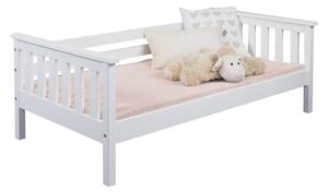 Łóżko Joy 70x140 drewniane białe z materacem