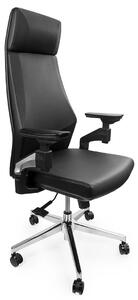 Fotel ergonomiczny biurowy z podłokietnikiem 4D Gunnar - brązowy