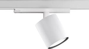 Ivela Reflektor szynowy LED Perfetto Puro, 3-fazowy, biały, 930 Puro, biały / opal, przedpokój, aluminium, nowoczesny